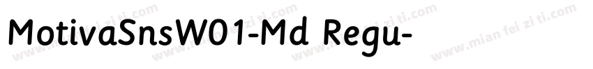 MotivaSnsW01-Md Regu字体转换